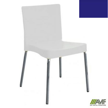 Стілець кухонний AMF Корсика алюм пластик синій (050054)
